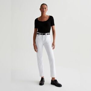 AG ex-boyfriend slim jeans - white